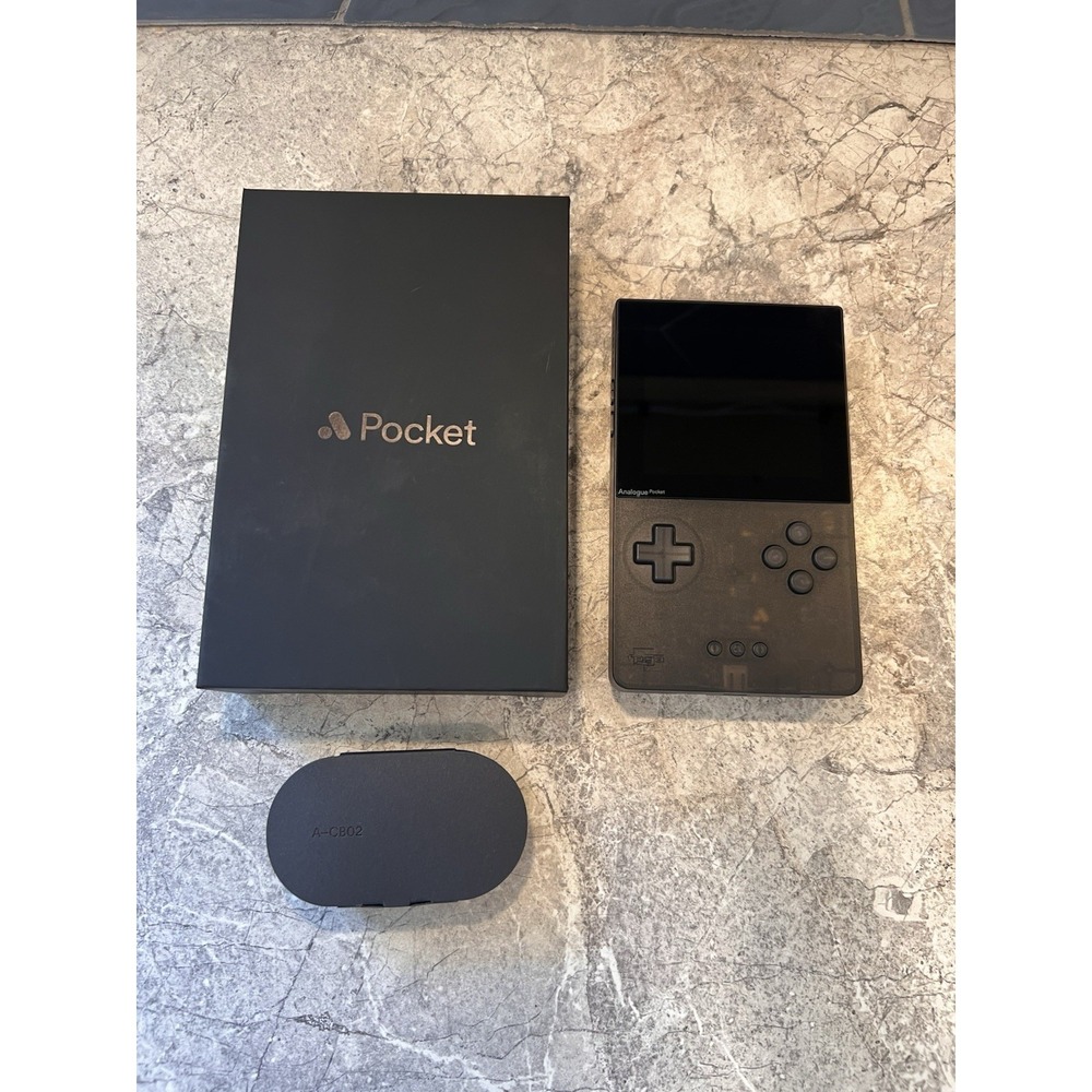 Analogue Pocket Limited Edition Transparent Smoke CIB Handheld Console